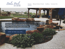 Tablet Screenshot of dolcepools.com